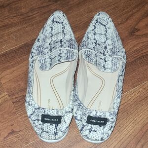 Cole Haan Grand Ambition Amado Snakeskin-EmbossedLeather Loafers